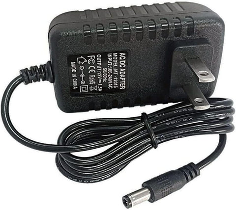 US 2 Pin 12V Power Supply 1.5A Amps 18 Watts