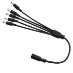 1 to 5 Way DC Power Splitter Adapter Cable 5 Cords