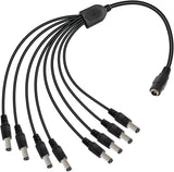 1 to 8 Way DC Power Splitter Adapter Cable 8 Cords