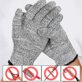 Premium Level 5 Cut Resistant Hand Gloves Food Industry Grade Protection (Large)