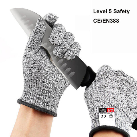 Premium Level 5 Cut Resistant Hand Gloves Food Industry Grade Protection (Small Size)