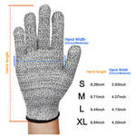 Premium Level 5 Cut Resistant Hand Gloves Food Industry Grade Protection (Large)